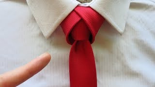 How to tie a tie  Tulip necktie knot tutorial [upl. by Dnaltruoc]