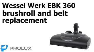 Replacing a Belt and Brushroll on a Wessel Werk EBK 360 Power Head [upl. by Lemuelah707]