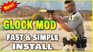 How to install Glock Handgun Mod  GTA 5 Mods [upl. by Rufe279]