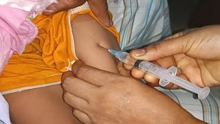 IM Intramuscular Arm injection Dexamethasone amp Amikacin injection Video 24 Ep 51 Injection Tips [upl. by Colwen817]