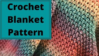 How To Crochet A Blanket For Absolute Beginners The Rainbow Blanket [upl. by Anitaf]