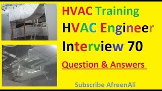 HVAC online Training  HVAC Mechanical Engineer Interview 70 Question amp Answers [upl. by Wenonah482]