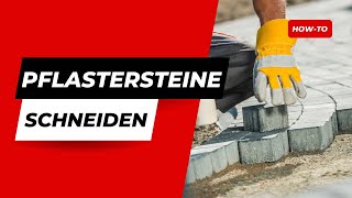 Pflastersteine schneiden  Auch Rundungen und Gehrungsschnitt 45 Grad [upl. by Marcille]