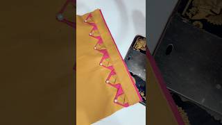 sleeves design with triangle pattern sewing tips and tricks ytshorts shortsfeed viral shorts [upl. by Adnohsad]