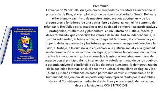 Preámbulo de la constitución de la república bolivariana de Venezuela 🇻🇪⚖️ [upl. by Klapp431]