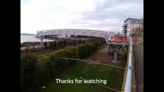 New footbridge Hamworthy Park Goods branch line Poole [upl. by Zetrauq]