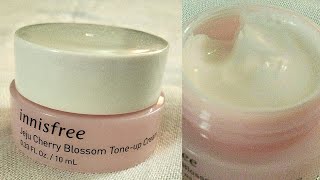 Nâng tông tự nhiên với innisfree CHERRY BLOSSOM TONE UP CREAM  innisfree Việt Nam [upl. by Anilys]