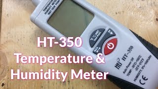 HT350 Temperature amp Humidity Meter Review  Reverse calculate CFM Output [upl. by Elburt]