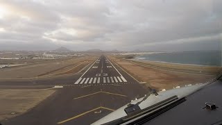 Approach amp landing runway 03 Arrecife Lanzarote airport ACE GCRR [upl. by Colston676]