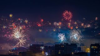 BOTTI NAPOLI Fuochi dartificio la magia del capodanno a Naopli [upl. by Schwitzer924]