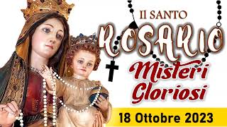 Santo Rosario di oggi 18 Ottobre 2023 alla Madonna del Santo rosario di Pompei [upl. by Flyn]