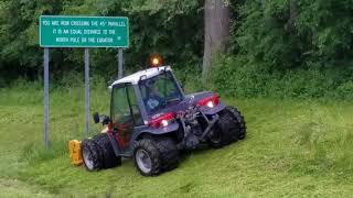 Aebi TT240 Cutting grass upstate NY [upl. by Beal85]