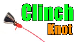 Clinch Knot Step By Step Instructions  Best Easy Beginner Fly Fishing Knots  Basic Lure Knot [upl. by Caz27]