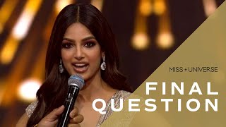 70th MISS UNIVERSE Harnaaz Sandhus Final Question  Miss Universe [upl. by Ylehsa]