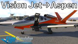 The Vision Jet is still awesome  FlightFX SF50 Vision Jet G2 into Aspen  MSFS2020 [upl. by Aicenert]