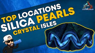 Ark Crystal Isles  Top 4 Silica Pearl Locations  Resource Guide [upl. by Vasta]