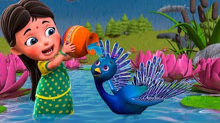 Akash Ghire Megh Koreche  আকাশ ঝিরে মেঘ কোরেছে  Bengali Nursery Rhymes for Children  Jugnu Kids [upl. by Lindsy]