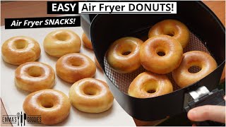 EASY Air Fryer DONUTS Better than Krispy Kreme 🔥 The Best Glazed Air Fryer Donuts Recipe [upl. by Idnam]