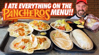 Pancheros Massive Full Menu Mexican Food Challenge [upl. by Akeyla]