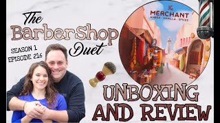 The Barbershop Duet  The Merchant Shave Soap by Zingari Man  Unboxing and Review [upl. by Adam]