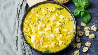 Chicken Pesto Tortellini Soup [upl. by Dyann]