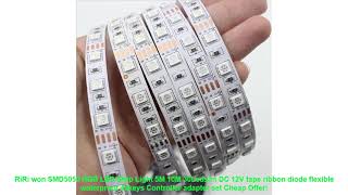 RiRi won SMD5050 RGB LED Strip Light 5M 10M 30Ledsm DC 12V tape ribbo [upl. by Ulphiah196]