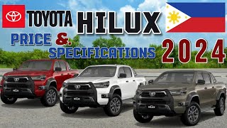 Toyota Hilux Price and Specifications 2024 [upl. by Statis84]