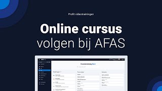 Online cursus volgen bij AFAS [upl. by Aicaca]