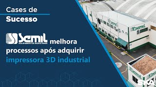 CASE DE SUCESSO SKA  SEMIL melhora processos com impressora 3D industrial Mark Two da Markforged [upl. by Ailam]