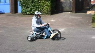 Motorised Drift Trike  First ride [upl. by Adnahsar]