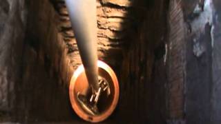 Chimney fire  installing liner PART 2 [upl. by Ateiram]