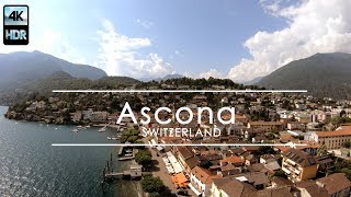 Ascona Switzerland  Aerial Video 4K [upl. by Inalej]