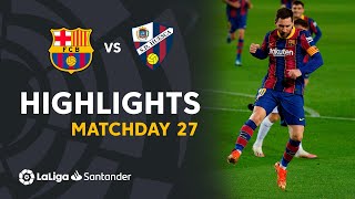 Highlights FC Barcelona vs SD Huesca 41 [upl. by Kired]