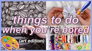 15 Things To Do When Youre Bored  ArtCrafts Edition things to do at home [upl. by Fortune]