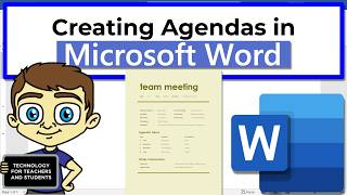 Basic Meeting Agenda Template  Microsoft Word Tutorial FREE DOWNLOAD [upl. by Sprung]