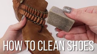 How To Clean Shoes  Tips From A Poshmark Seller [upl. by Nolat189]