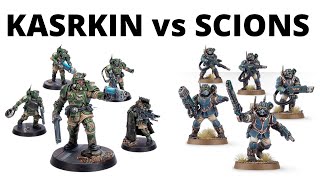 Kasrkin vs Scions in the New Astra Militarum Codex  Leaked Rules Compared [upl. by Loriner]