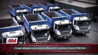 Cosapi adquiere una moderna flota de 20 camiones Scania P460 6x4 [upl. by Dinsdale]