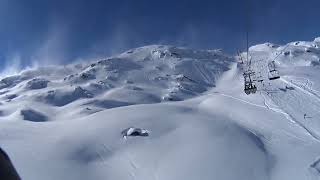 Oostenrijk wintersport Gerlos vanuit de lift [upl. by Kilgore]