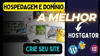 Como criar site hospedagem e domínio  tutorial [upl. by Yentnuoc]