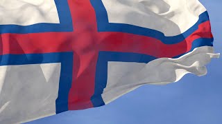 Faroe Islands National Anthem and Waving flag [upl. by Garwin936]