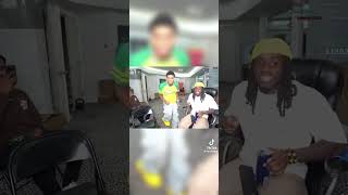 Kai and nle choppa vibing to jpbad bitty🤣 youtubeshorts kaicenatshorts nlechoppatypebeat jp [upl. by Aerahs]