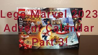 Lego Marvel Advent Calendar Part 3 Days 1318 [upl. by Ajiram472]