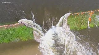 Mississippi River breaches levee in Missouri [upl. by Mushro]