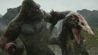 Kong vs Skull Crawler  Kong Skull Island 2017  Warner Bros [upl. by Aihsenet]