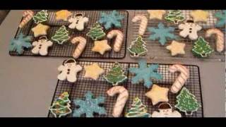 How to Make amp Ice Rolled Cut Out Christmas Cookies using Candy Melts [upl. by Adneram51]