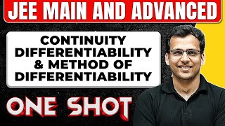 CONTINUITY amp METHOD OF DIFFERENTIABILITY in 1 Shot All Concepts amp PYQs Covered JEE Main amp Advanced [upl. by Eohce]