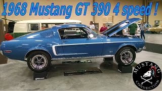 1968 Mustang Fastback GT 390 4 Speed Lot  468 Mustang Connection [upl. by Eidok]