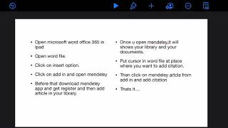 Add citation and bibliography in word 365 document using ipad [upl. by Chadbourne]