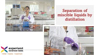 Separation of Miscible Liquids by Distillation [upl. by Darla628]